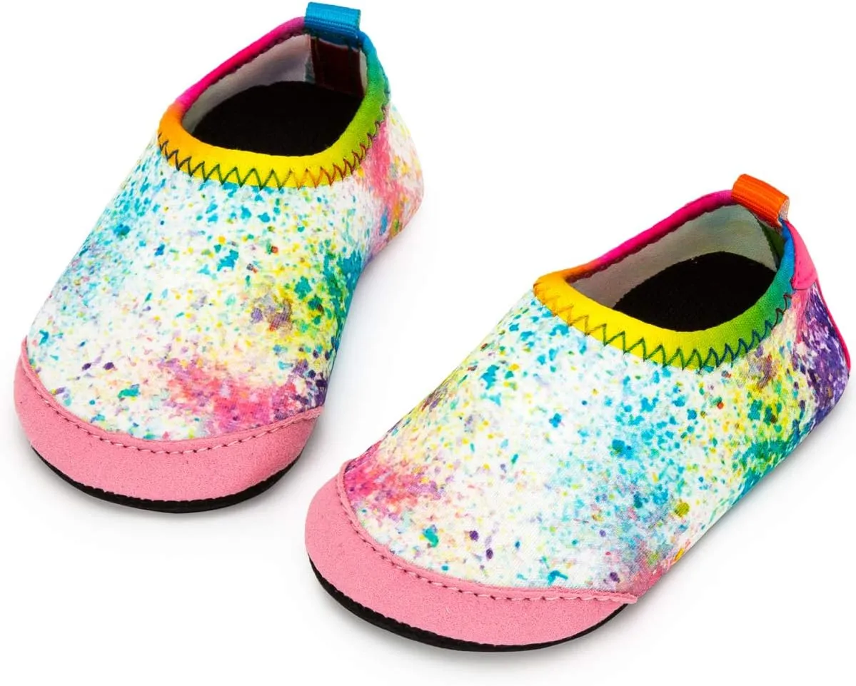 Baby Boys and Girls Swim Water Shoes Barefoot Aqua Socks Non-Slip for Beach Pool Toddler Kids