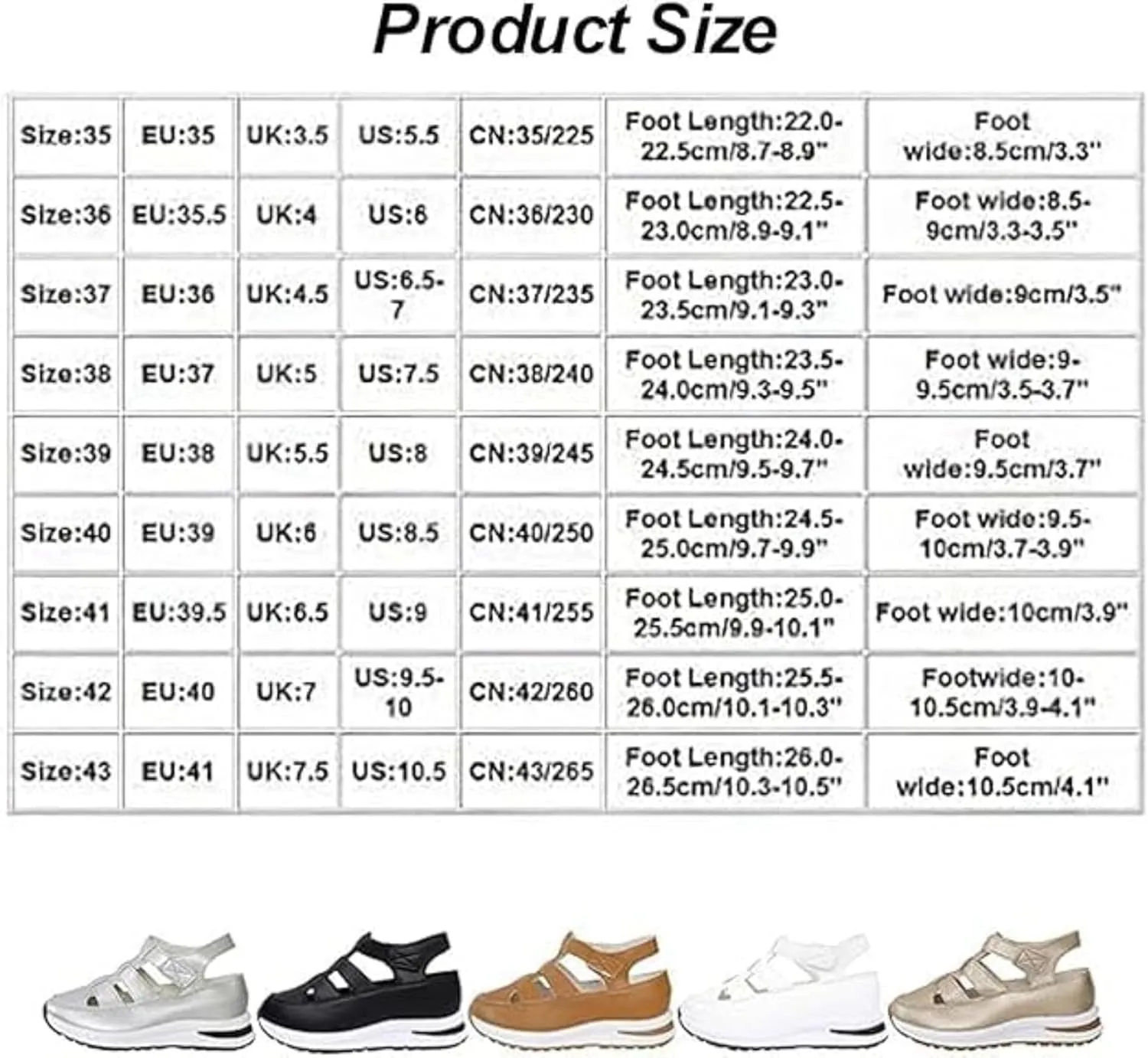 Bootara Shoes Women - Arch Support, Bootara Women's Plus Size Hollow-Out Casual Sandals, Closed Toe Platform Height