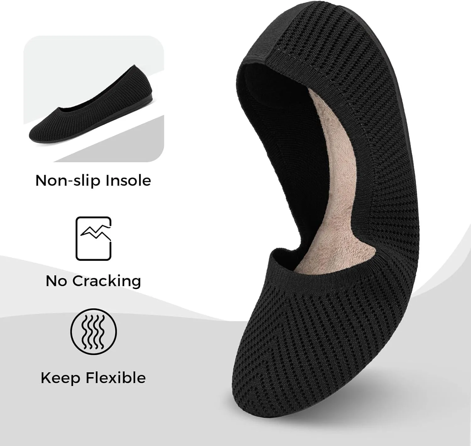 CHINMOON Women's Ballet Flats Comfortable Dressy Walking Dress Casual Shoes