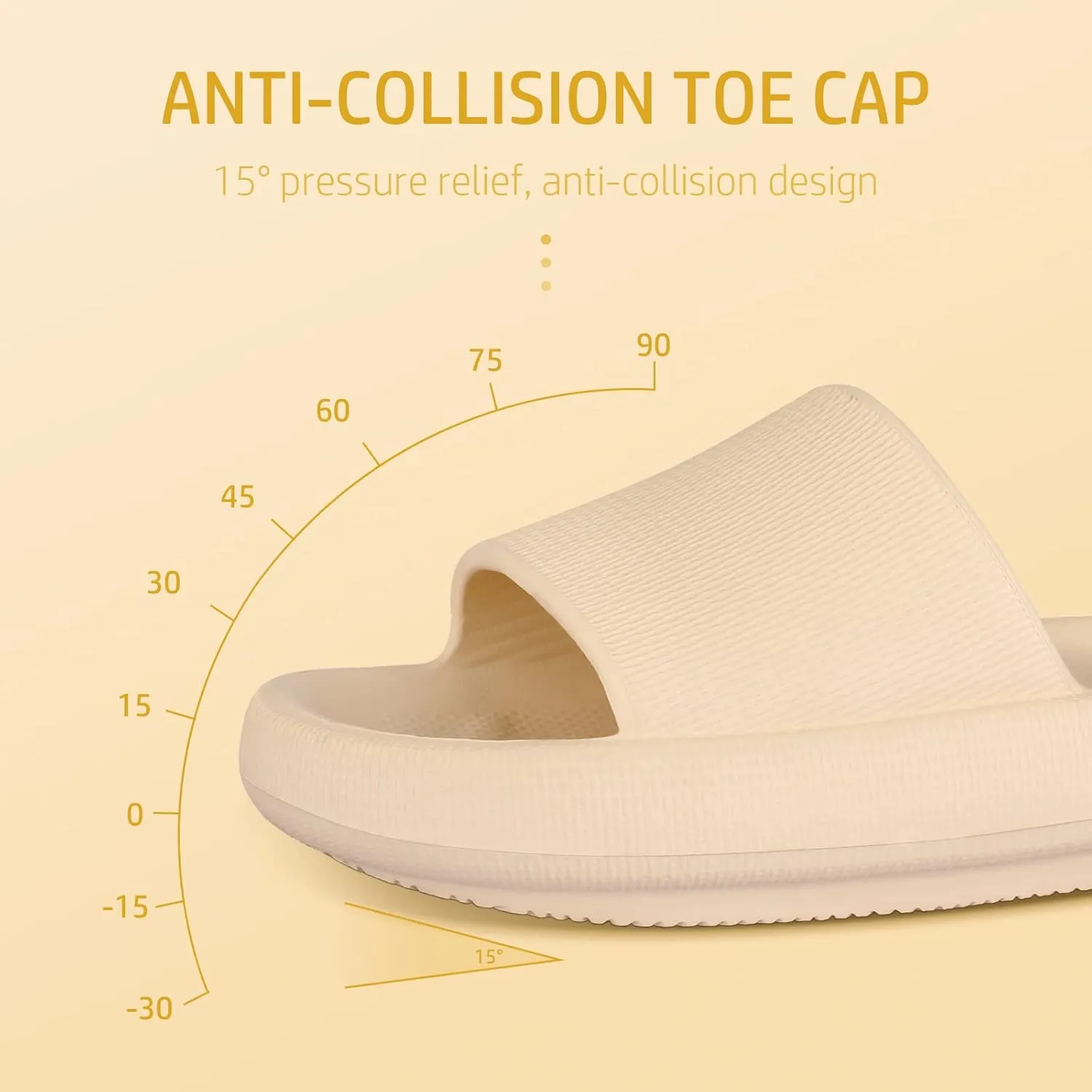 Leevar Cloud Slides for Women and Men - Soft, Comfy, Relax Cloud Slippers, Thick Sole, Non-slip Slides for Men, Easy to Clean, Shower, Swimming, Beach, Indoor and Outdoor Slides for Men