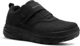 OrthoComfoot Men's Orthopedic Diabetic Wide Walking Shoes: Comfortable Cushion Arch Support Plantar Fasciitis Sneakers, Orthotic High Arch Swollen Feet Adjustable Work Shoes for Ankle and Heel Pain