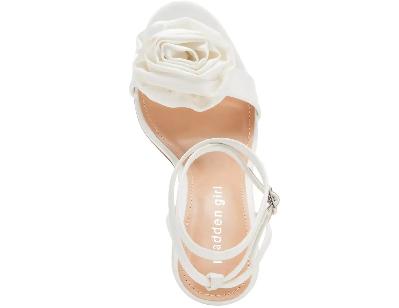 Rounded Toe Rosette Stiletto Heel